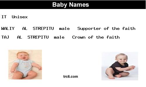 it baby names